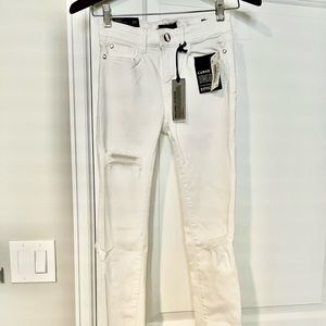 Buffalo Curvy Fit White Skinny Jeans